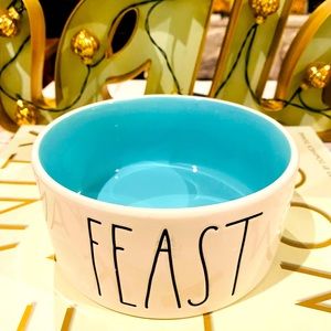 Rae Dunn Feats dog bowl